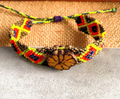 Ayahuasca Ceremony Multicolor Macrame Adjustable Bracelet