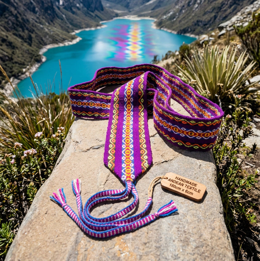 Andean Shaman Ceremony Chumpi Wrap Textile Womb Protection Belt