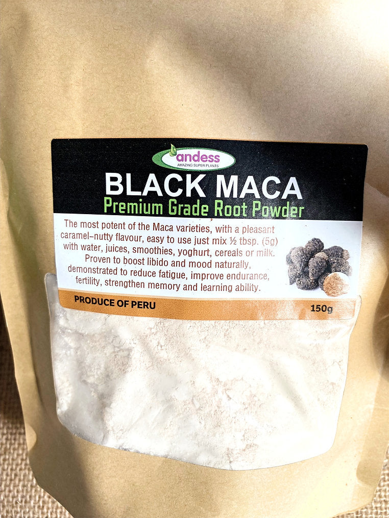 Black Maca Natural Peruvian Premium Root Powder 150g