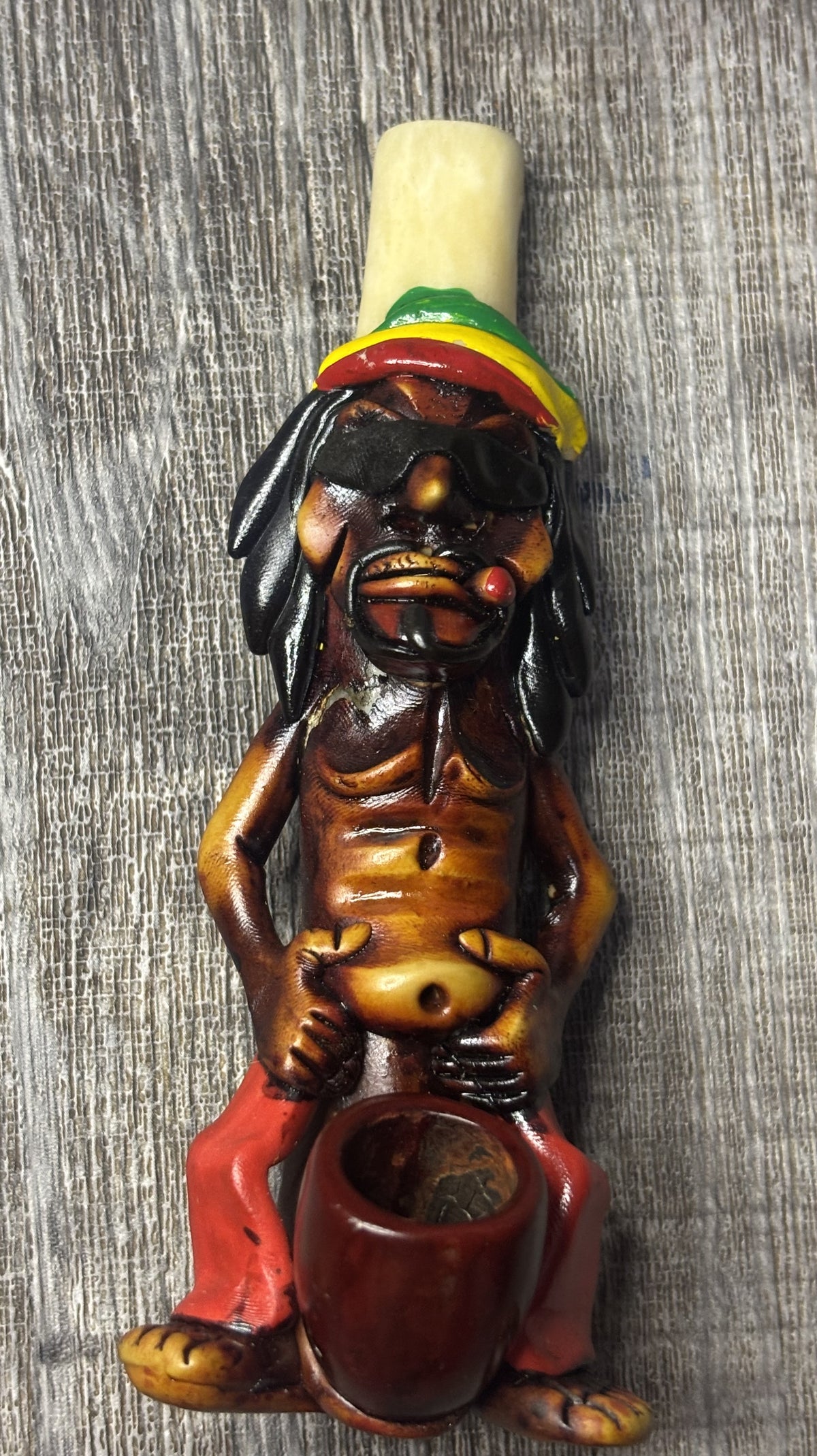 Shamanic Ceremonial Handcrafted Bone Smoking Inca Pipe 14cm