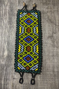 Sacred Medicine Ayahuaska Visions Shipibo Ceremonial Beaded Unisex Bracelet