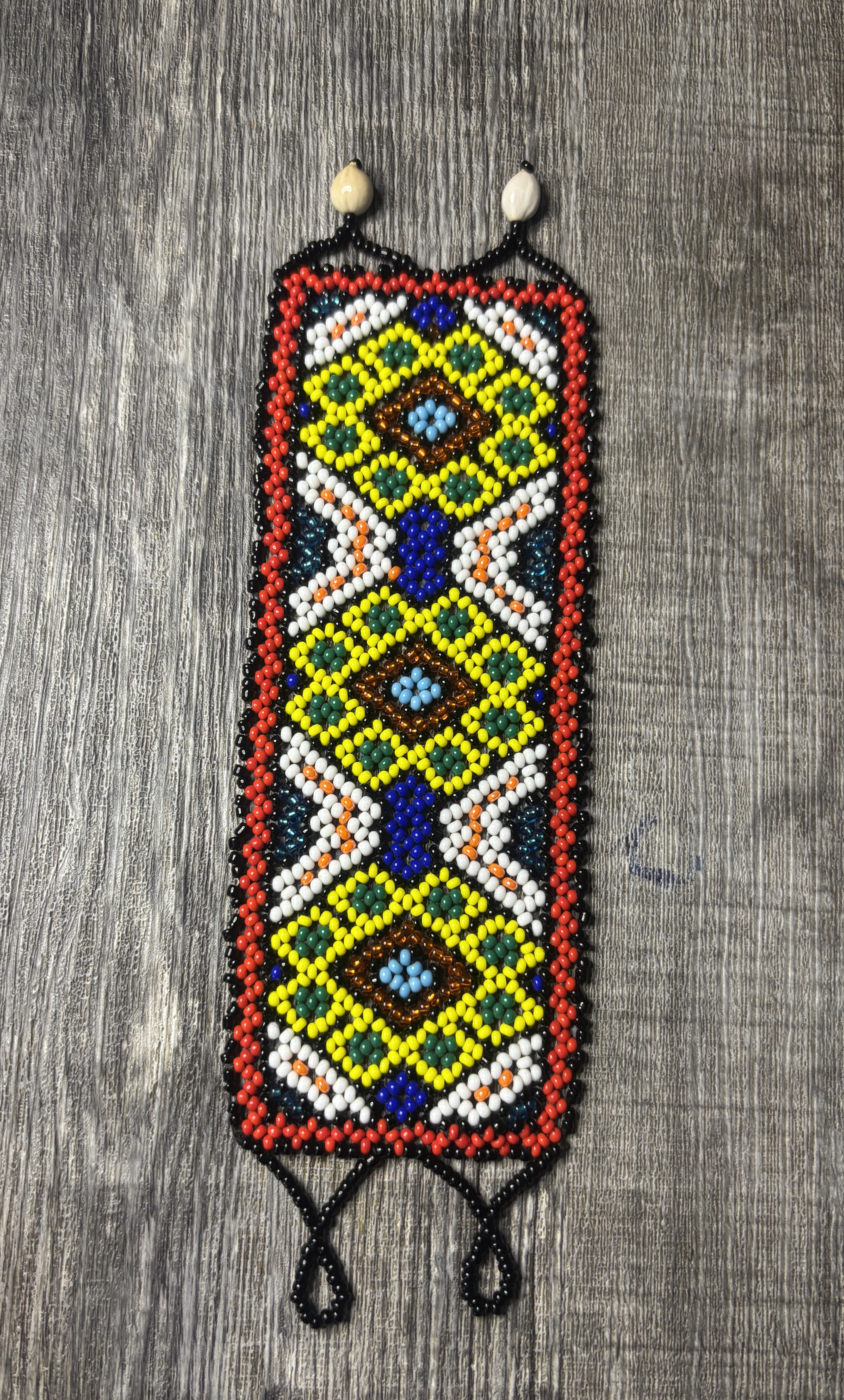 Sacred Medicine Ayahuaska Visions Shipibo Ceremonial Beaded Unisex Bracelet