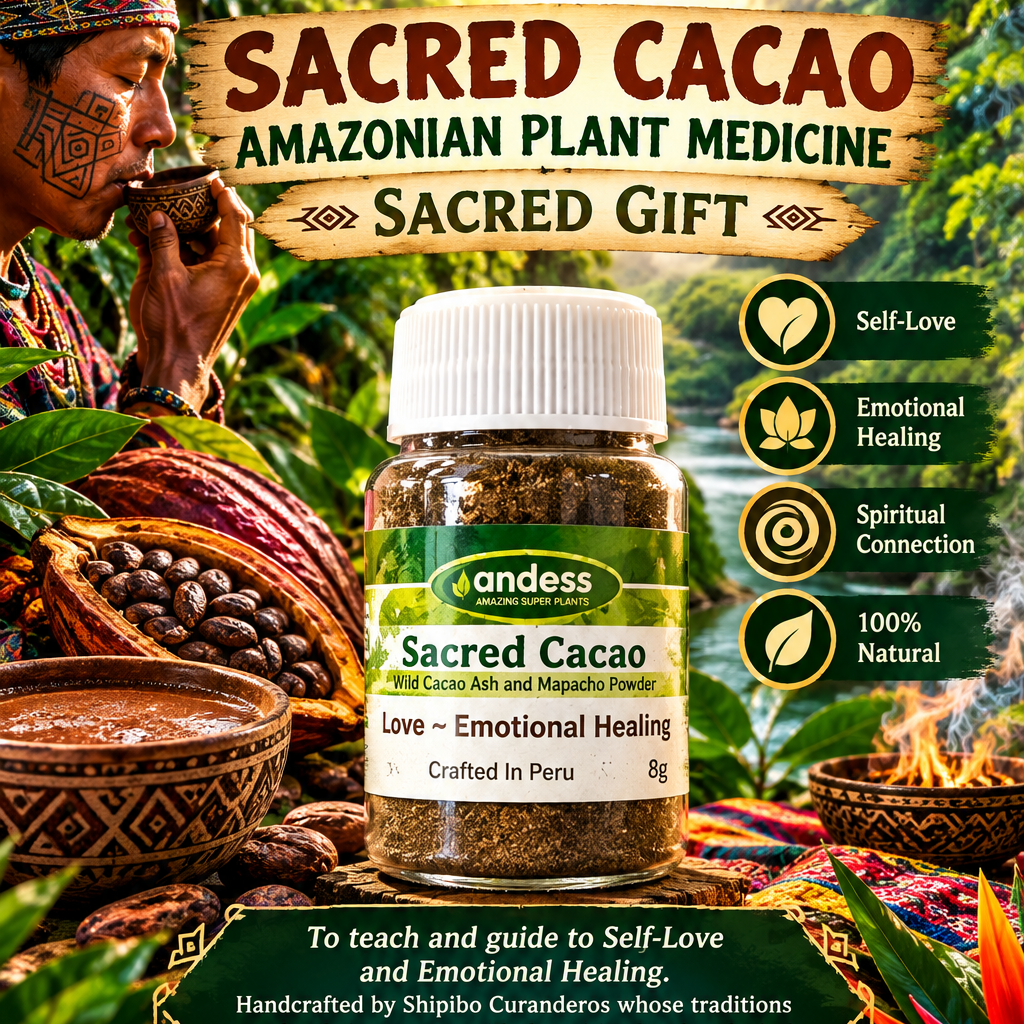 Sacred Cacao Amazonian Plant Medicine Sacred Gift 8g