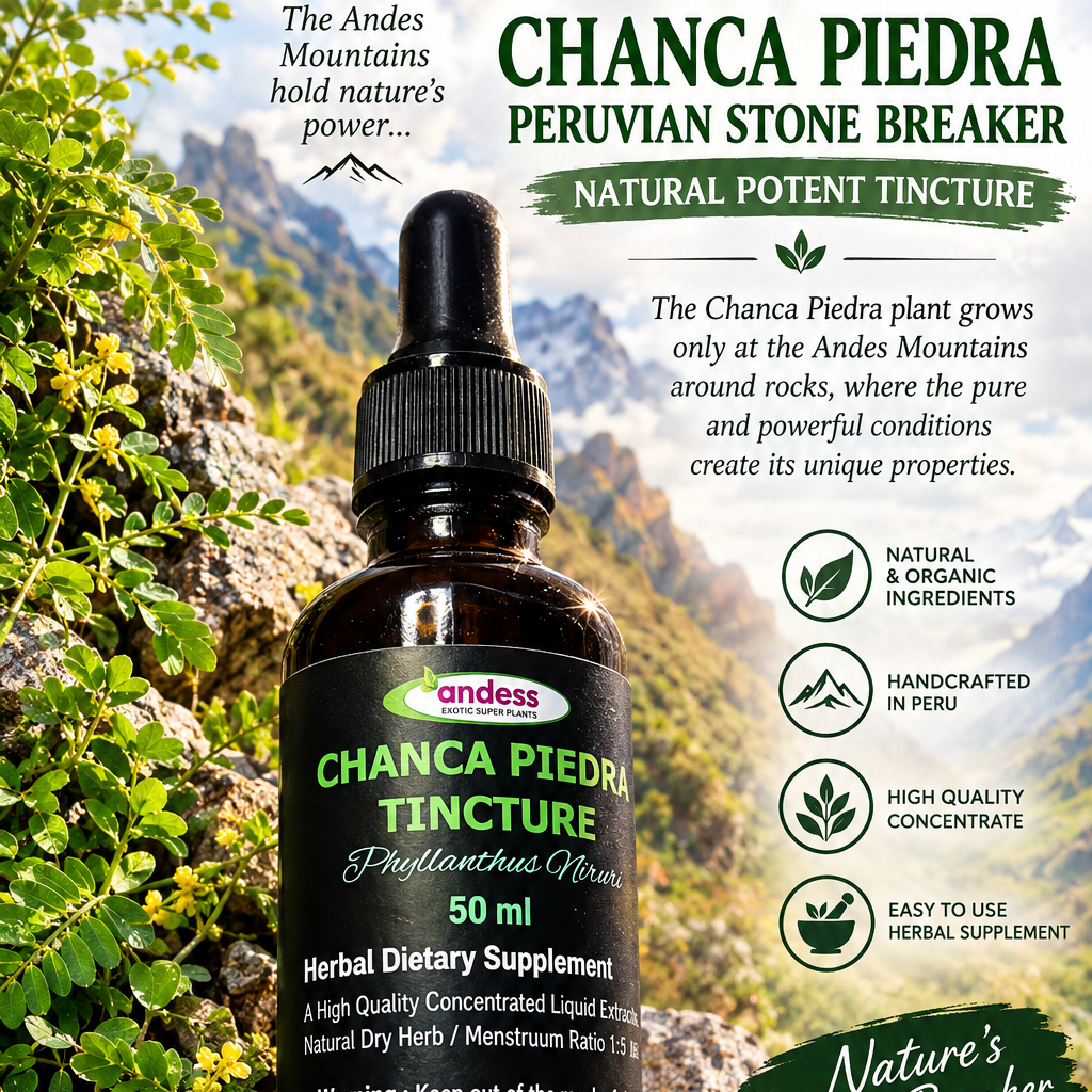 Chanca Piedra Phyllanthus Niruri Tincture 50ml, Natural Stone Breaker
