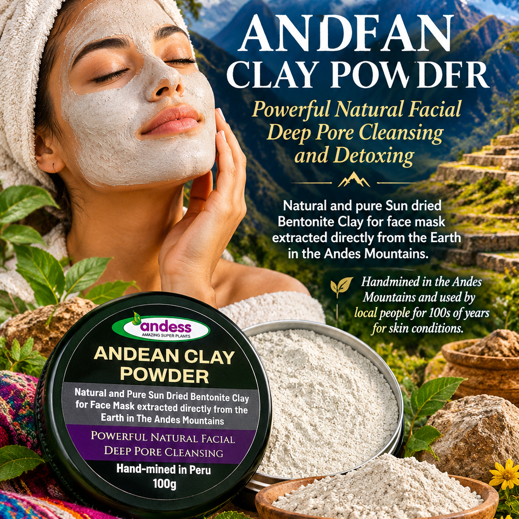 Andean Sun-Dried Natural Face Mask Clay Powder 100g