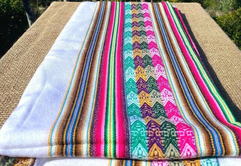 Mesa Ritual Altar White Andean Cloth 116 X 110 cm Shamans Blanket