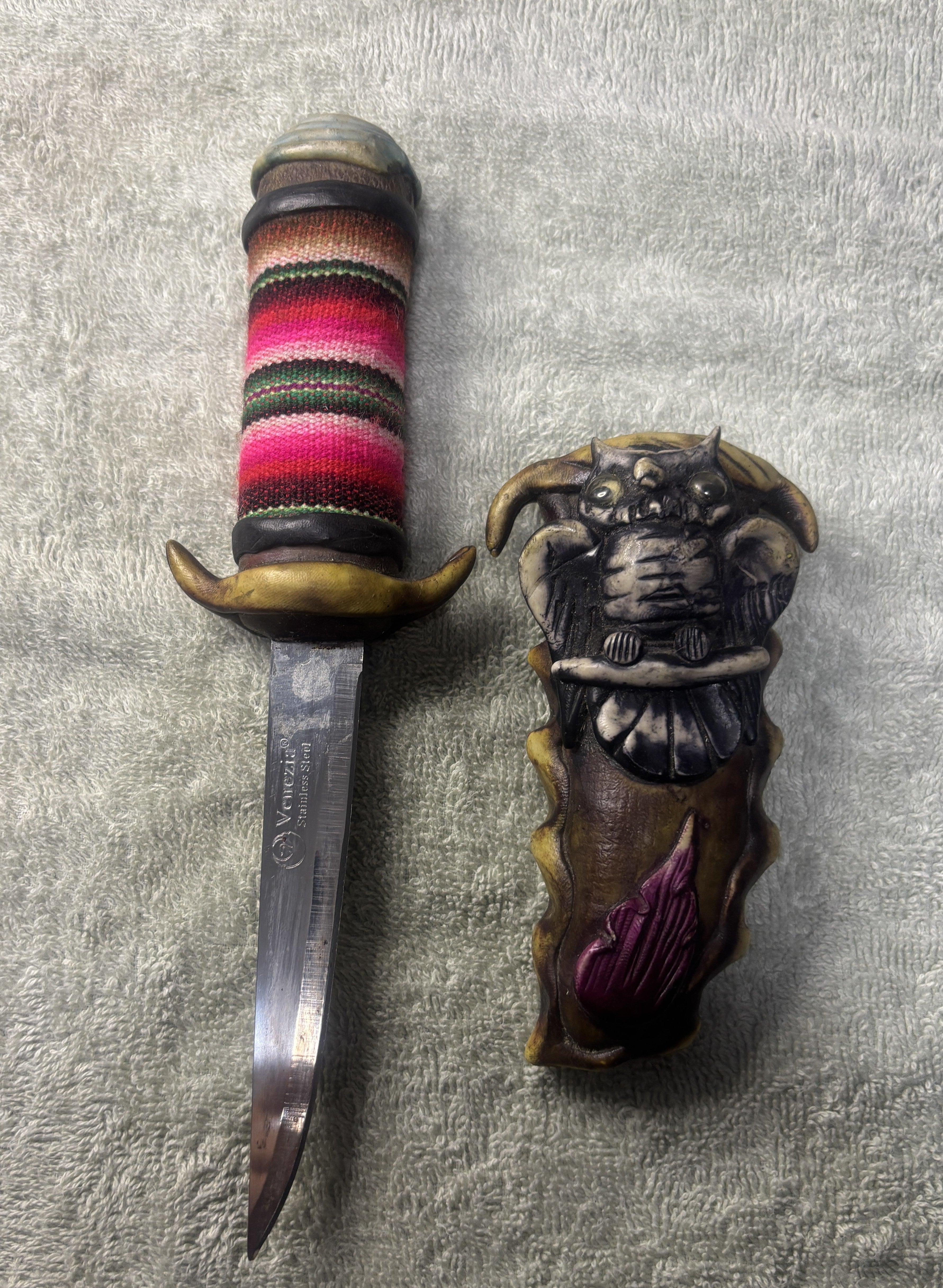 SHAMAN'S SPIRITUAL KNIFE TO CUT CORDS PAST EVENTS 24CM