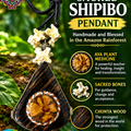 Sacred Shipibo Ceremony Pendant with Plant Medicine with Ceremony Bones