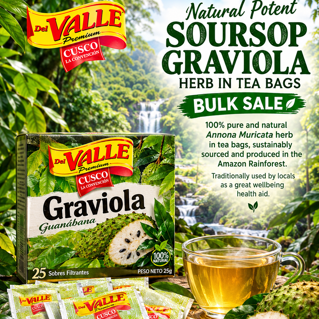 Soursop Bulk Graviola Anona Muricata Natural Leaf 100 Tea Bags