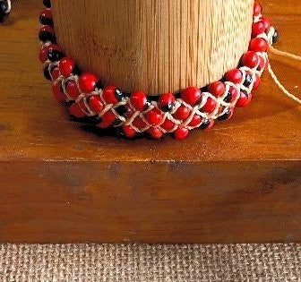 Evil Eye Adjustable Handcrafted Huayruro Seeds Bracelet