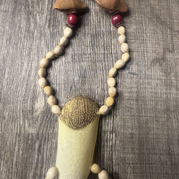 Abundance and Transformation Paiche Fish Healing Pendant 42cm.