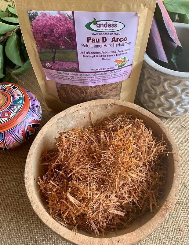 Pau D Arc Potent Inner Bark Lapacho Brazilian Herbal Tea 50g