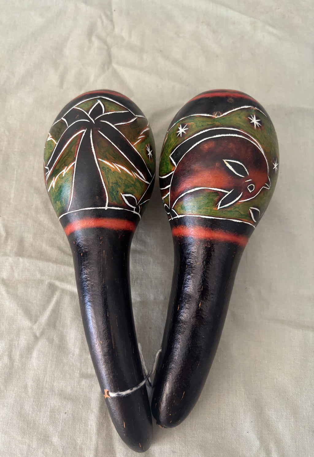 Sound Healing Inka Ritual Handcrafted Clearing Rattle Pair
