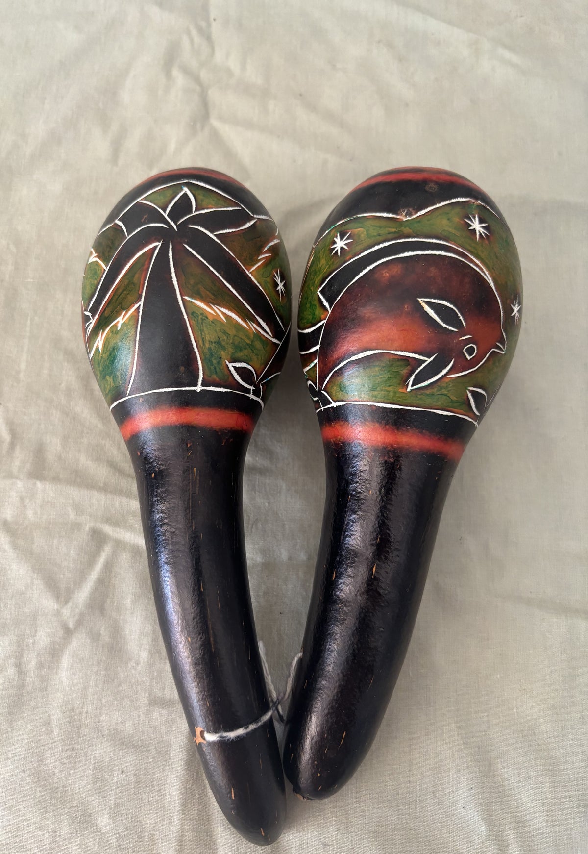 Sound Healing Inka Ritual Handcrafted Clearing Rattle Pair