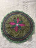 Shipibo Circular Handcrafted Tapestry Gift for Mesa or Altar Prayer 27cm D