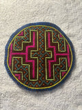 Shipibo Circular Handcrafted Tapestry Gift for Mesa or Altar Prayer 17cm D