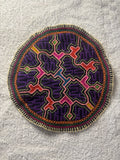 Shipibo Circular Handcrafted Tapestry for Mesa or Altar Prayer 21cm D