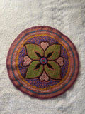 Shipibo Circular Handcrafted Tapestry Gift for Mesa or Altar Prayer 27cm D