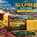 Antibacterial Andean Sulphur Soap Set of 2 Natural Disinfectant ANTI-acne