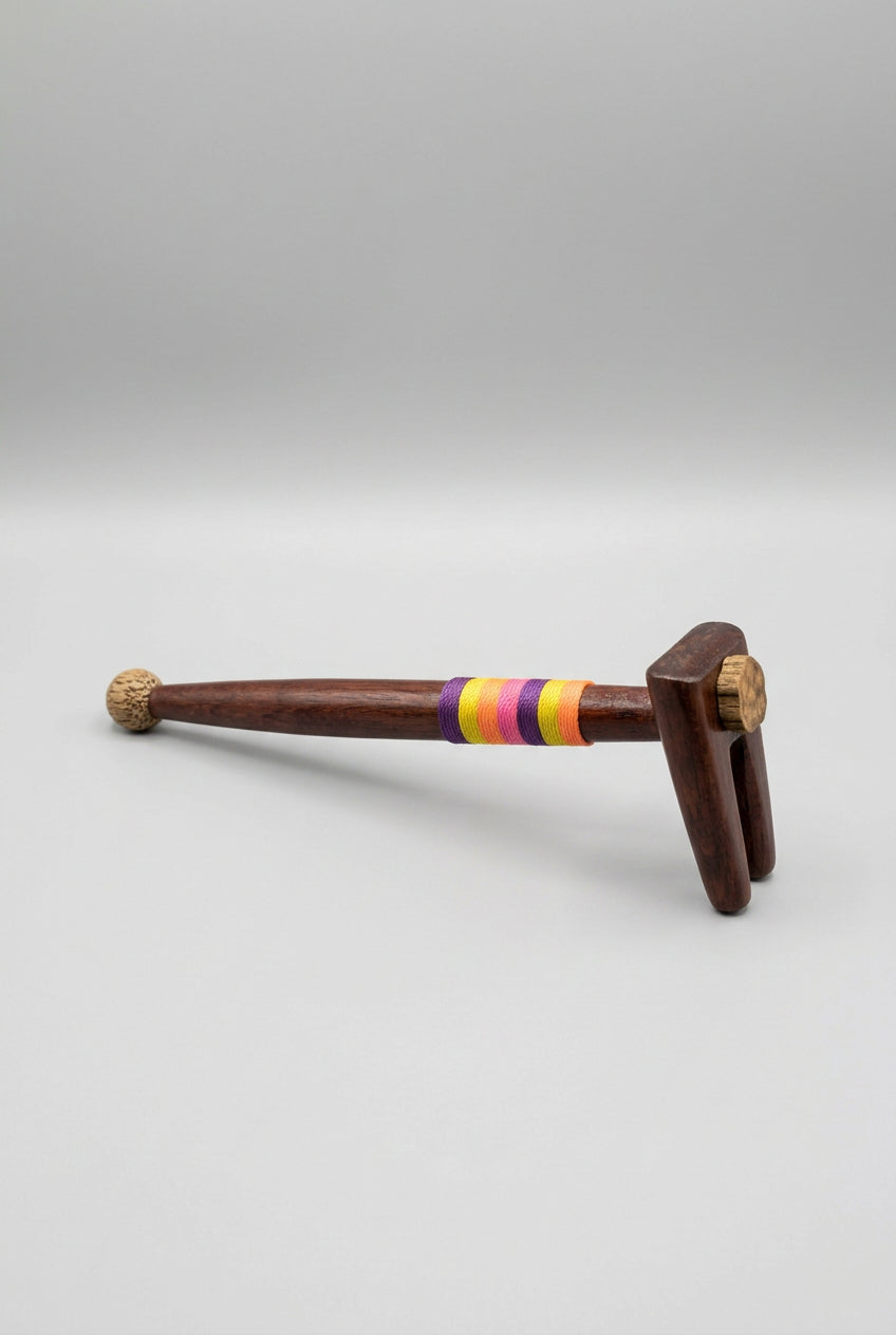 Shipibo Ceremonial Handcrafted Palo Sangre Double Applicator Tepi Pipe ...