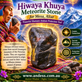 Hiwaya Khuya Meteorite Stone for Mesa, Altar Powerful Protection 130g