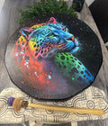 Hand Painted-crafted Shamanic Shipibo Ceremony Drum Venado Hide 43cm
