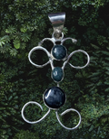 Guatemalan Jadeite Life Geometry Pendant 925 Sacred Sterling Silver