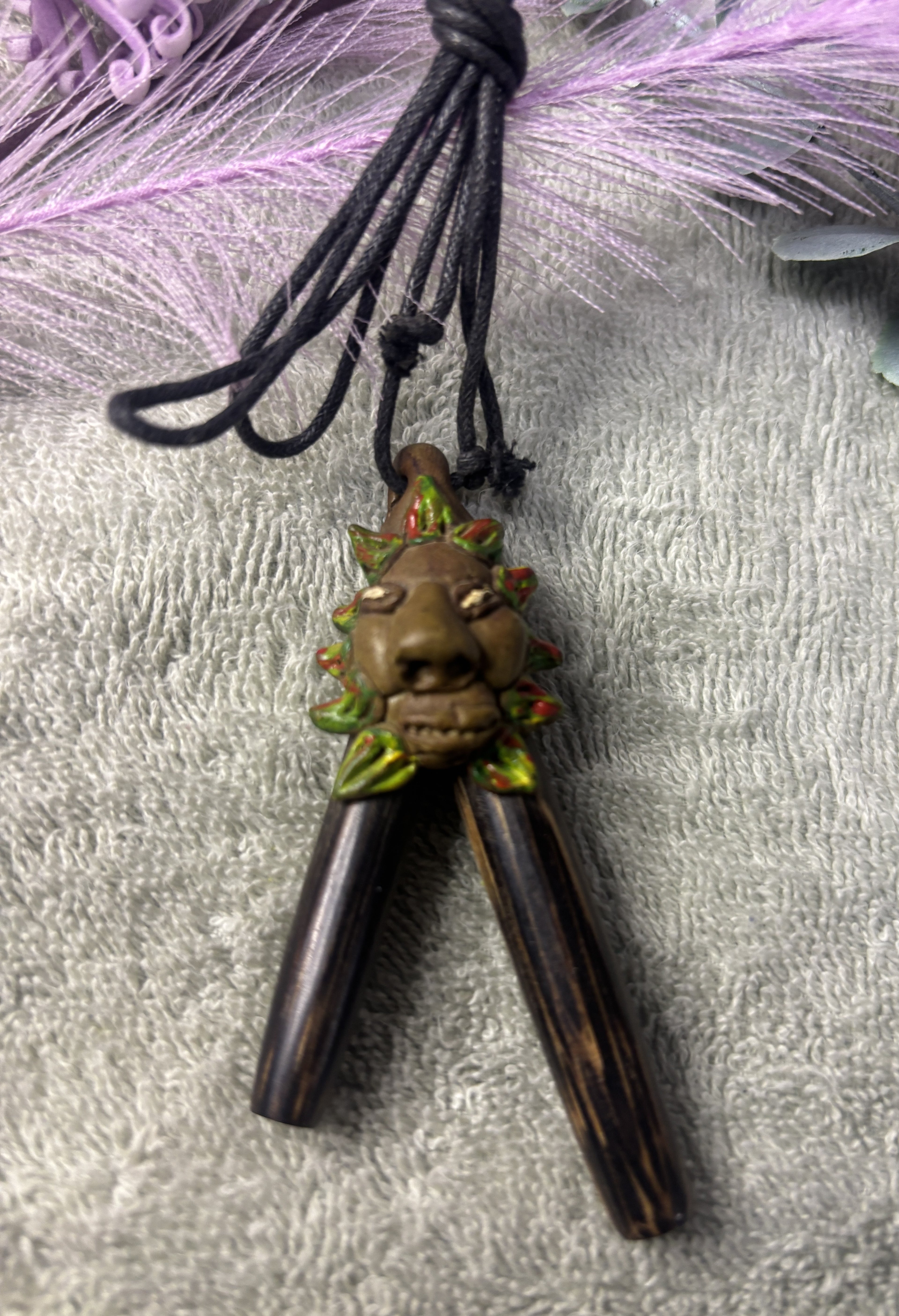 KURIPE Palo Chonta Ayahuasca Hand Made Ritual Self Applicator Mapacho Snuff