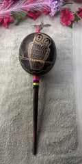 Shipibo Handcrafted Ayahuasca Ceremonial Ikaro Sacred L Rattle