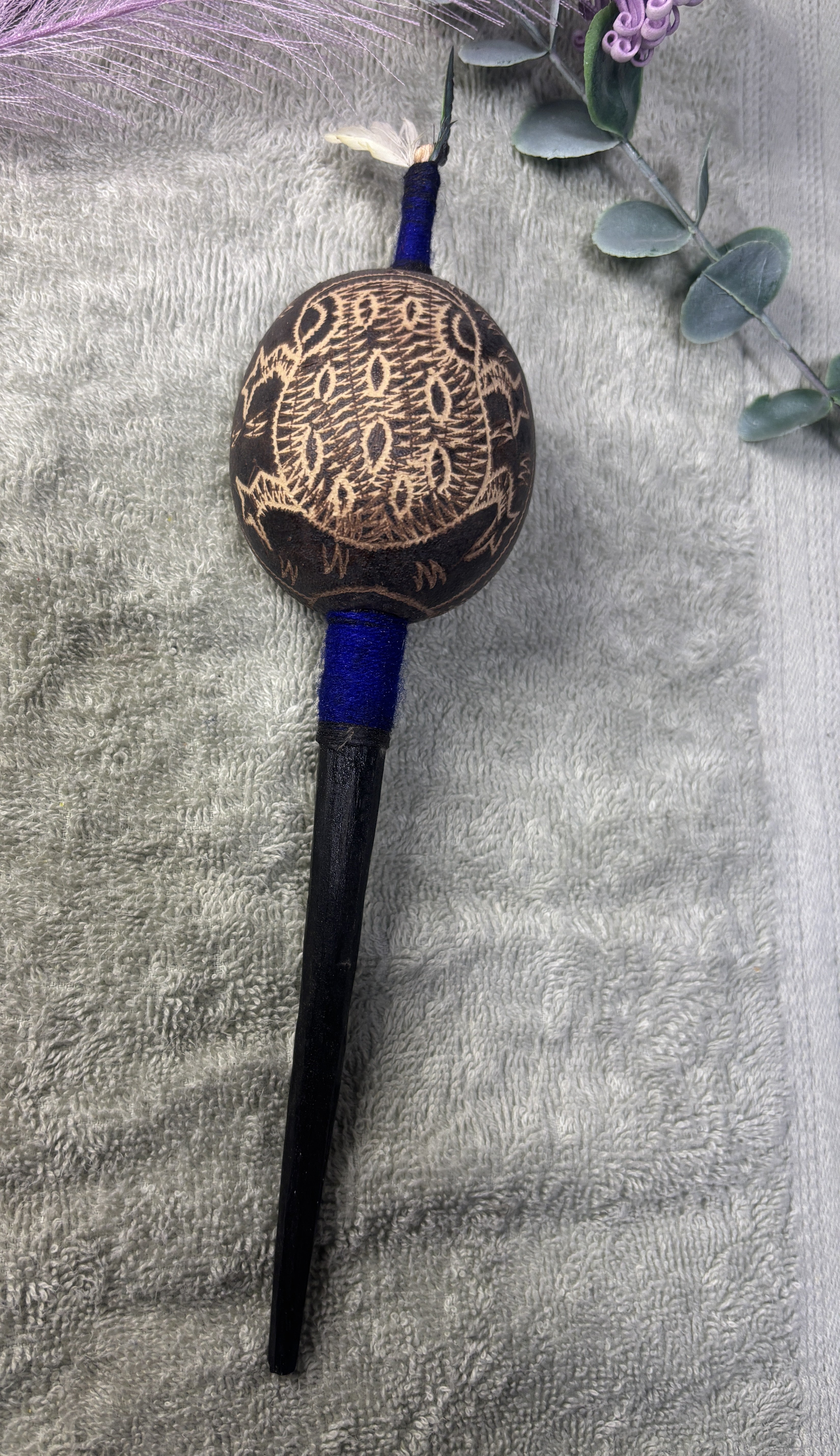 Shipibo Handcrafted Ceremonial Ikaro Rattle