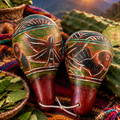 Sound Healing Inka Ritual Handcrafted Clearing Rattle Pair