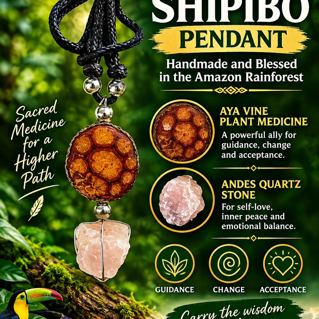 AYAHUASCA VINE POWERFUL SHIPIBO PENDANT PROTECTION