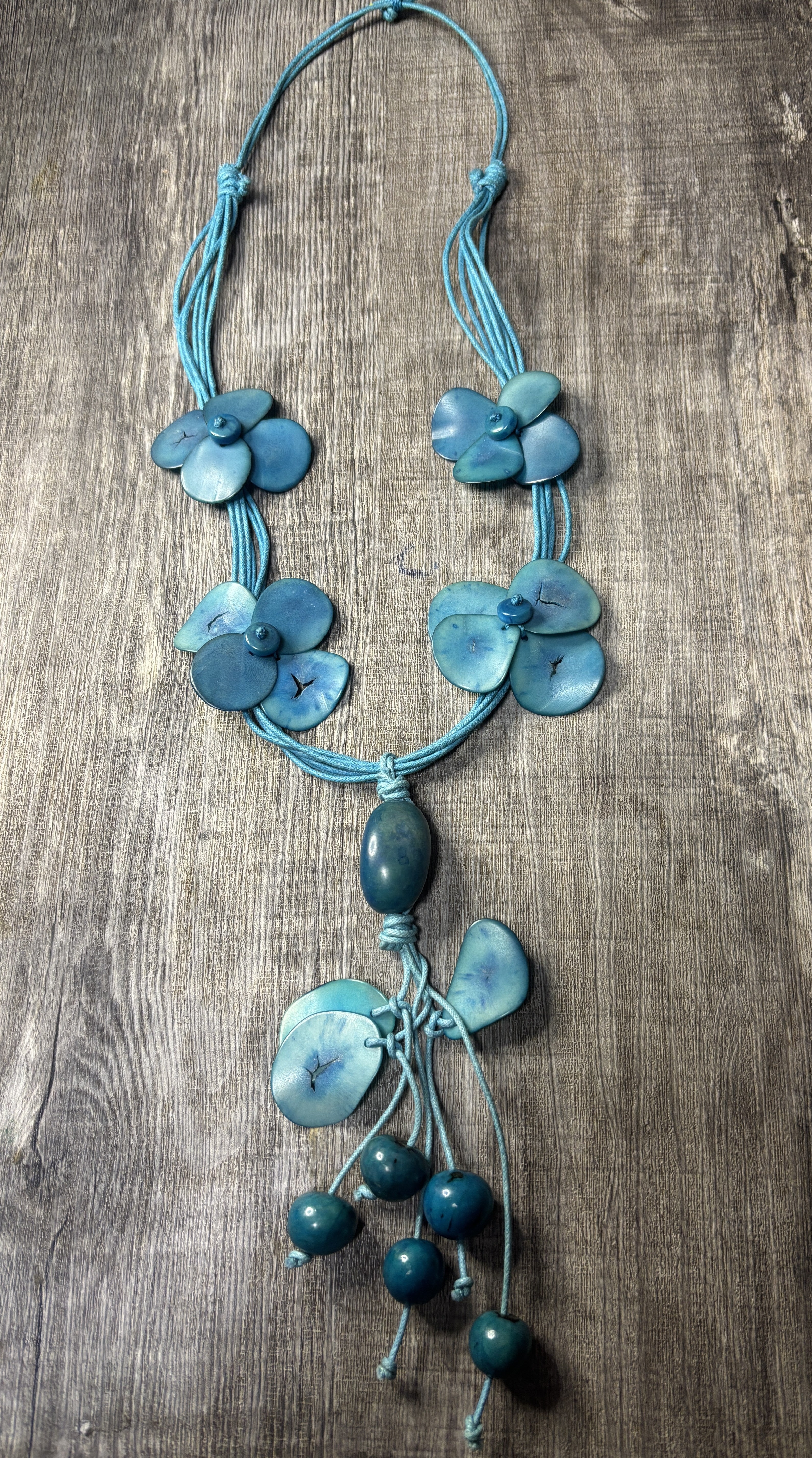 Native American Pendant Tagua Natural Seed Handmade Healing Adjustable Necklace