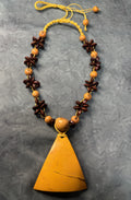 Native American Choker Tagua Natural Seed Handmade Healing Adjustable Necklace